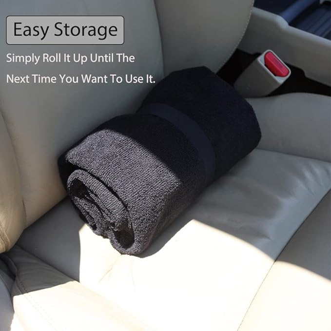 Waterproof Sweating Car Seat Cover for Post Gym Workout, Running, Swimming, Beach and Hiking, Universal Fit Non-Slip Bucket S