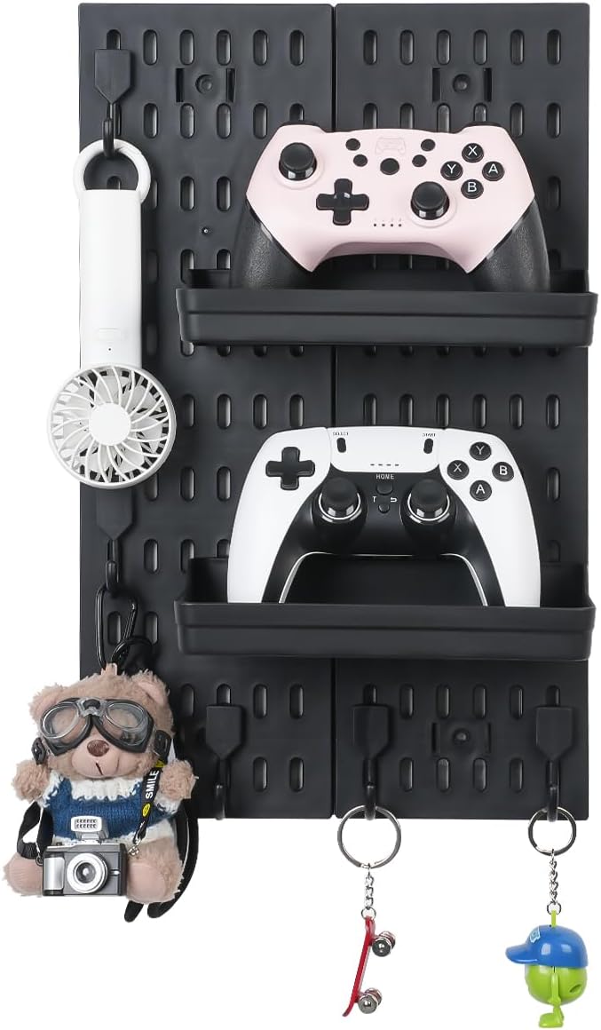 Pegboard Wall Organizer - Modular System for Gaming Setup, Office & Kitchen Storage Solutions Create A Perfectly Structured S