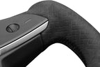 MEWANT Hand Stitched Tesla Model S Yoke Real Leather Steering Wheel Cover Wrap for Tesla Model S 2021-2023 / Model X 2021-2023 Tesla Yoke Steering Wheel Accessories
