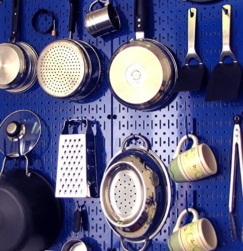 Wall Control 30-P-3232BU Blue Metal Pegboard Pack