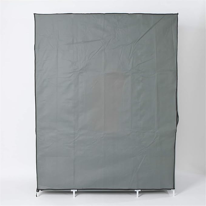 67" Freestanding Closet Organizer,Non-Woven Fabric Closet Wardrobe,Portable Covered Garment Rack,Steel Tube Wardrobe Clothes 