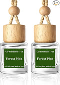 HoogaLife Car Air Freshener Diffuser 2 Pack Hanging Air Freshener Diffuser - Forest Pine Fragrance Oil Air D iffuser for Car,