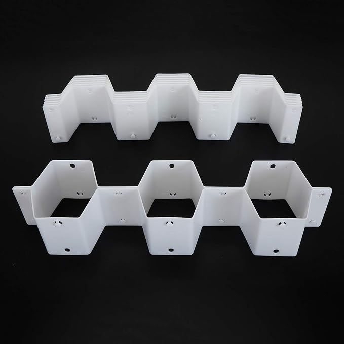 Foraineam 3 Pack Honeycomb Drawer Organizer Plastic Partition Cabinet Clapboard Storage Boxes Closet Organizer Drawer Divider