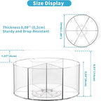 Rotating Markers Organizer for Kids, Acrylic Lazy Susan Organizers for Desks, 360 Degree Spinning Pencil Holders Pen Holders,