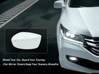 Driver Left Side Mirror Cover Cap Compatible with Honda Accord 2008-2012 Pearl White