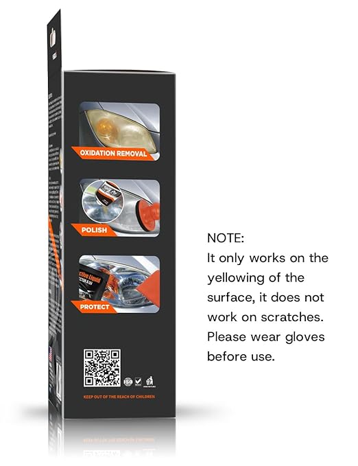 Auto Vehicle Headlight Restoration Kit, DIY Car Care Electric Repair Kit to Restore Oxidation Hazy Yellow Scratch for Headlig