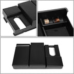 DNA MOTORING ZTL-Y-0008 Center Console Armrest Organizer Tray [for 07-19 Tundra],Black