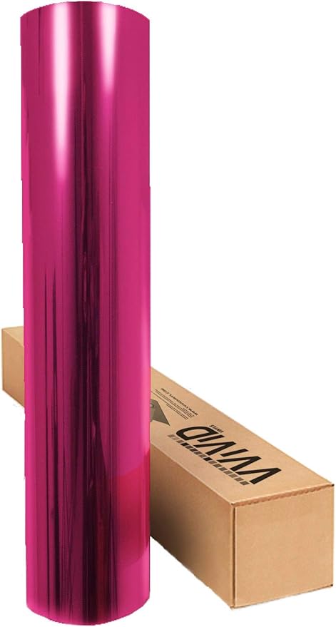 VViViD Transparent Colorful Vinyl Window Tinting Sheets (10ft x 5ft, Pink)