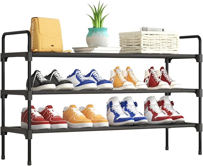 Kitsure Shoe Rack for Closet, Sturdy and Long-Lasting Shoe Shelf, Shoe Rack for Entryway, Personalized DIY Shoe Organizer, Sh