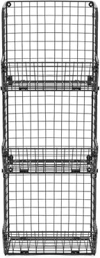 Sorbus Hanging Fruit Basket Wall Mounted Wire Metal Bins - 3 Tier Storage Basket Organizer for Kitchen Storage, Great for Pro