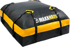 MaxxHaul Waterproof Car Roof Bag (15 Cubic Feet) – Universal Rooftop Cargo Carrier for All Cars/SUVs, Includes Anti-Slip Mat, 8 Straps, 6 Door Hooks & Luggage Lock - Lightweight & Heavy Duty