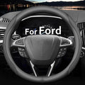 HAOTULE Nappa Leather Slim and Stylish Steering Wheel Cover, for Ford Steering Wheel Cover Accessories Interior Modification,