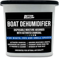 Moisture Absorber with Activated Charcoal Dehumidifier Bucket, Unscented Odor Absorber for Closet Basement Bathroom Boat RV,