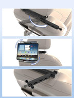 LYFlCCS Headrest Car Tablet Holder Mount with Flexible Arm Special for iPad Pro 12.9, Long Trip Back Seat Mount Fit Thickness Case for iPad air, mini, Galaxy Tab and More 4.7-13" Phone & Tablet