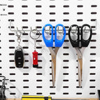 PRETYZOOM 2Pcs Multi-Prong Pegboard Accessories Organizer Kit, Tool Storage Hooks for Workshop Various Tools Home, Garage, Cr