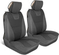 Cat® Edge Deluxe Car Seat Covers for Front Seats - Premium Two-Tone Faux Leather Seat Covers for Cars with Universal Fit, Rug