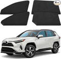 ZATOOTO Car Window Shades for Toyota RAV4 2019-2024, 4 Pcs Magnetic Car Window Covers - 100% Block Light Privacy Curtains, Side Window Sun Shade for Baby Breastfeeding, Sleeping, Camping
