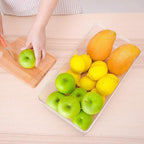 SANNO Vegetable Refrigerator Organizer Food Bins with lids Produce Saver Food Storage Container