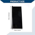 Car Window Tint Film Window Privacy Film Car Carbon 2 PLY PET 24.61 ft x 23.62 Inch 1 Pc Black VLT 2% IRR 84% UVR 99%