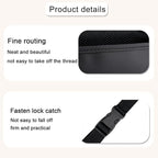 Upgraded Car Mesh Bag Elastic Seat Back Mesh Bag With Paper Towel and Handbag Bracket and Back Seat Storage Bag for Children Pets and Travel Necessities. (black)