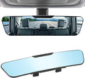 LivTee Anti Glare Rear View Mirror, Universal 12'' (305mm), Wide Angle Panoramic Convex Rearview Mirror, Clip-on to Original to Eliminate Blind Spot and Antiglare for Cars SUV Trucks