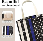Car Trash Can, Cute Car Trash Bag, Hanging Car Organizer and Storage Bag, Trash Bin for Car Accessories, Vehicle, Travelling, Camping Retro American Flag