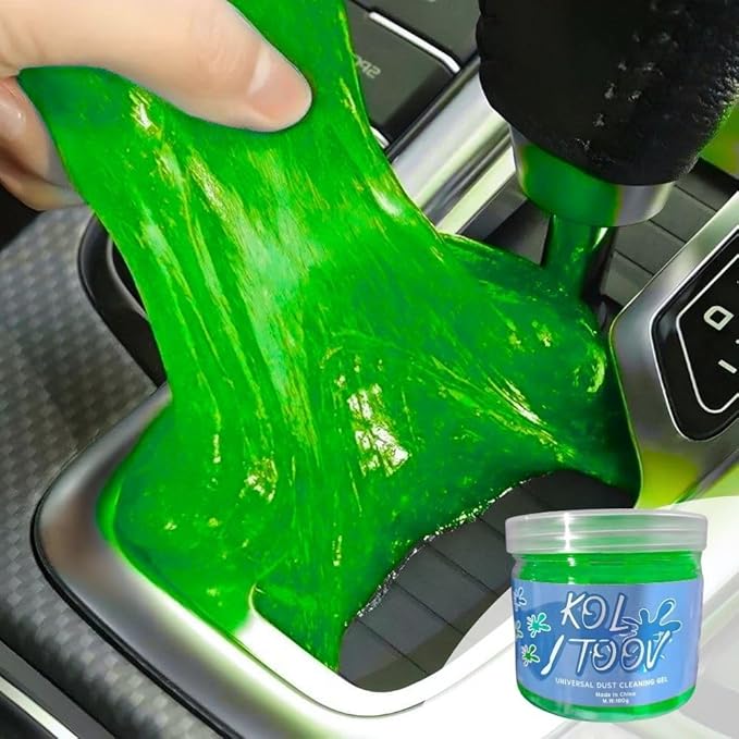Ultimate Green Car Cleaning Gel: Automotive Detailing Putty for Interior Care, Vent Cleaning, and Dust Removal Reusable Clean