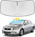for Honda Accord 2008-2012 Windshield Sun Shade - 4 Layers Car Sunshades for Front Windows Shade Cover Custom Fit Accord 8th Gen Sun Visor 250T Retractable Shade Blocks UV Rays Car Accessories