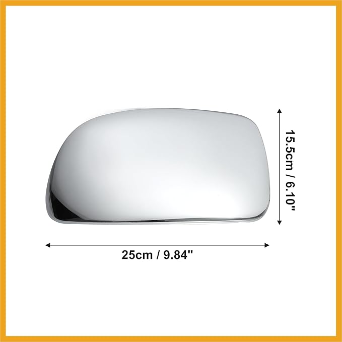 Car Exterior Mirror Cover Cap Overlay Fit for Chevrolet Silverado Suburban for GMC Sierra Yukon - Pack of 2 Chrome Plated Durable Material Replacement