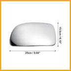 Car Exterior Mirror Cover Cap Overlay Fit for Chevrolet Silverado Suburban for GMC Sierra Yukon - Pack of 2 Chrome Plated Durable Material Replacement