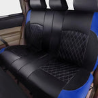 Universal Deluxe Pu Luxury Vinyl Faux Leather Car Seat Covers Full Set, Airbag Compatible, Breathable, Fit for Cars, Trucks, 