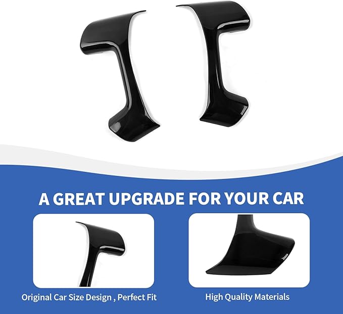 Black Steering Wheel Trim Cover Compatible with Chevy Silverado/Tahoe/Suburban/Avalanche/Escalade/GMC-Yukon/GMC-Sierra 2007-2013