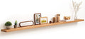 Fun Memories 72 Inch Floating Shelves for Wall, Solid Elm Wood Wall Shelf for Home Decor, Heavy-Duty Hardwood Floating Shelf 