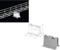 Kable Kontrol Floor Supports – Wire Mesh Cable Tray Support - Wire Mesh Tray Cable Management Rack Cable Basket, Zinc Plated 