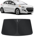 TINGLU Sun Shade for Hyundai Elantra 2011-2016 Accessories Windshield Sun Shade Window Shade UV Rays Protection Sun Visor Cover with Steering Wheel Sunshade Storage Bag