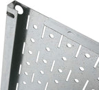 Wall Control Pegboard Wall Organizer Tiles Modular Galvanized Steel Pegboard Tiling Set - Four 12-Inch Tall x 16-Inch Wide Pe
