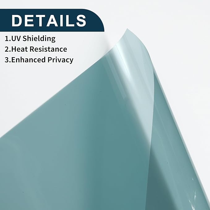 Motoforti Nano Ceramic Car Window Tint Film VLT 60% IRR 35% UVR 55% Blue 5ft x 30inch Privacy Film 2mil PET 1 Pc