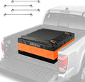 [High Visibility] Waterproof Truck Bed Bag with Orange Safety Trim, 26 CuFt Heavy Duty Cargo Carrier for Pickup Truck, Weatherproof Storage Bag for Camping & Road Trips