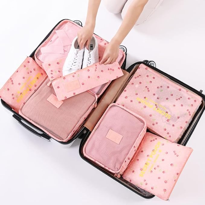 Packing Cubes for Suitcases - 7 Pieces,Light Packing Cubes for Travel, Suitcase Organizer Bags Set, Luggage Organizers for Su