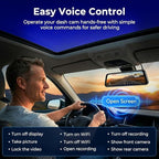 LD4K Max Mirror Dash Cam with 4K Front and 2.5K Rear Camera, STARVIS 2 Sensor, with ADAS BSD LCA Smart Mode, GPS, G-Sensor, L