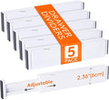 Lifewit 2.36" High 5 Pack Drawer Dividers, 11-17" Dresser Drawer Divider with 12 Pack Drawer Dividers for Clothes 4" High,10.