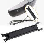 2X Rearview Mirror Wire Cover with Fixing Wires 9.5x1.8x0.9cm for Universal Car Rearview Mirror, Black