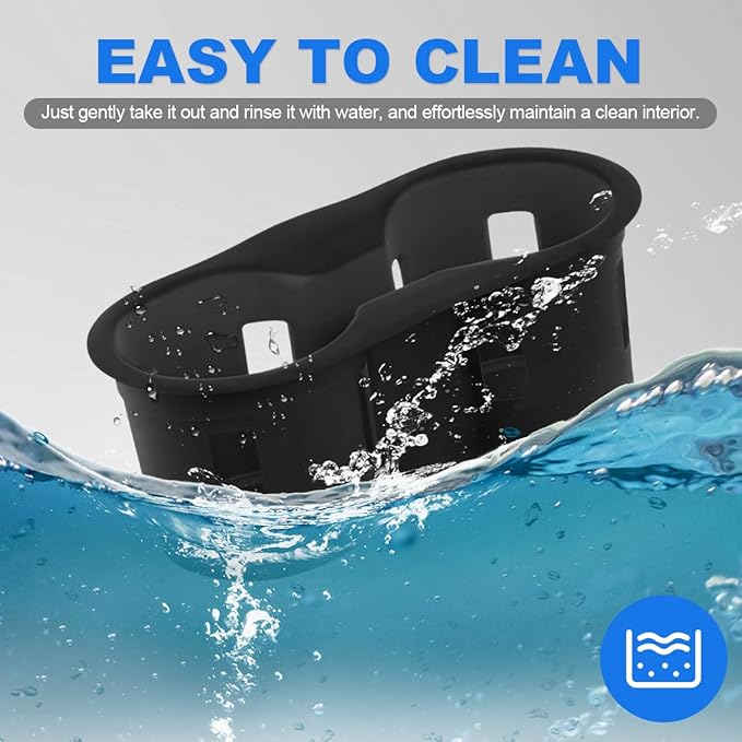 Cup Holder Protector Insert Custom for 2021-2025 Ford Bronco Accessories Silicone Center Console Oversized Cup Holder Storage
