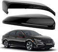 Passenger Side Mirror Cover Replacement for Honda Civic 2016-2021, Insight 2019-2021 - Right Side Mirror Covers, Rear View Mirrors Cap Black