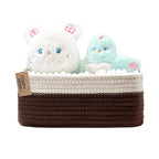 COMFY-HOMI 11.5"x7.5"x4.7" Storage Baskets for Organizing | Cotton Rope Woven Basket | Toy Storage Bin Box | Basket for Shelv