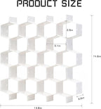 Drawer Splitter 16-piece Set Adjustable Honeycomb Organizer Tie Sock Organizer Underwear Panties Cosmetic Sorter (White)