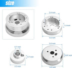 5 & 6 Hole Billet Steering Wheel Hub Adapter Compatible with 1969-1994 Chevrolet Chevy GM Flaming River Ididit Buick Jeep Pontiac Oldsmobile