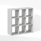 Furinno Cubic Closet Organizers and Storage, 9-Cube Closet Organizer, Open Shelf Closet Storage, Extra Thick Frame for Wardro