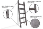 FUIN 5ft (58") Wood Blanket Ladder Living Room Decorative Wall Leaning Farmhouse Quilt Display Holder Rustic Wooden Towel Rac