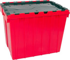 Akro-Mils KeepBox 18 Gallon Storage Container, Nesting and Stackable Plastic Storage Box with Lid Attached, Organizer Tote fo